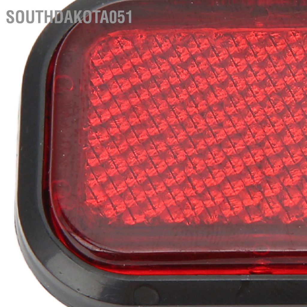 Southdakota051 4 Miếng Dán Phản Quang Hình Chữ Nhật An Toàn ABS Nhãn Đa Năng Cho Ô Tô Xe Máy