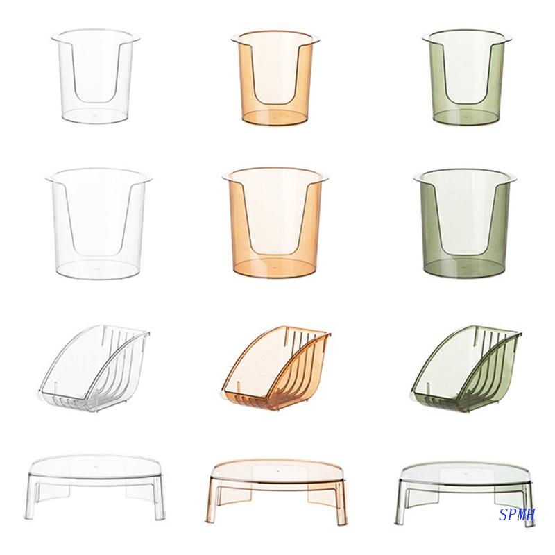 Giá Đỡ Chén Dĩa Bằng Nhựa Có Tay Cầm Tiện Lợi Dành Cho Nhà Bếp