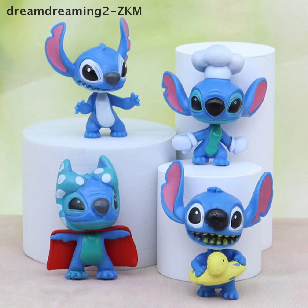 Bộ 10 Mô Hình Đồ Chơi Stitch Bằng PVC Cho Bé