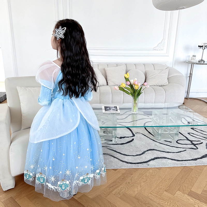 Đầm Hóa Trang Công Chúa Lọ Lem LXAA C16 Sang Trọng Cho Bé Gái