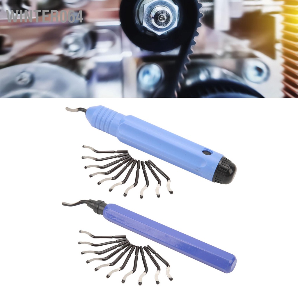 Winter064 Dụng cụ gỡ bavia với 10 lưỡi dao Edge Burr Remover cho đồng ống PVC in 3D nhựa nghệ thuật gia công kim loại