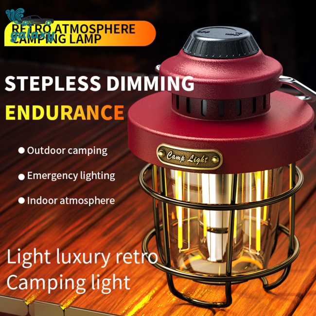 Galaxy Đèn Led Cắm Trại Di Động Có Tay Cầm Tiện Dụng