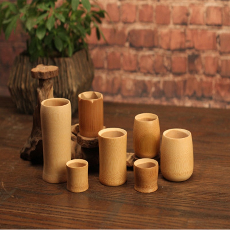 Cốc Tre Thủ Công Siêu Nhẹ Không Độc Hại Màu Sắc Chất Lượng Cao