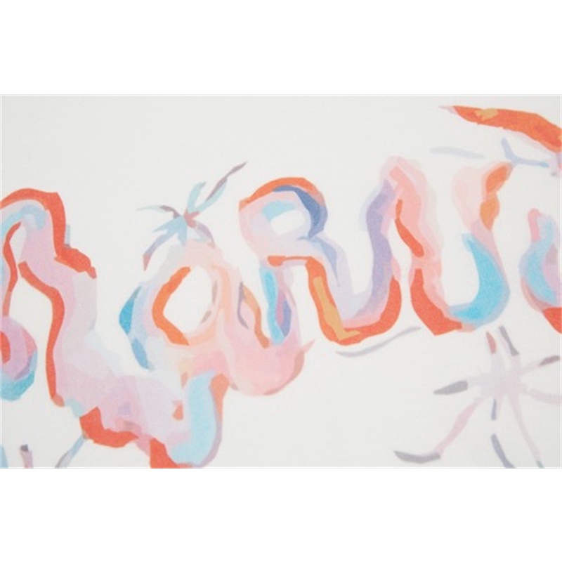 Áo Thun Tay Ngắn In Chữm-A-R &amp; - new artist Cobranded Thời Trang Mùa Hè Cho Nam Và Nữ