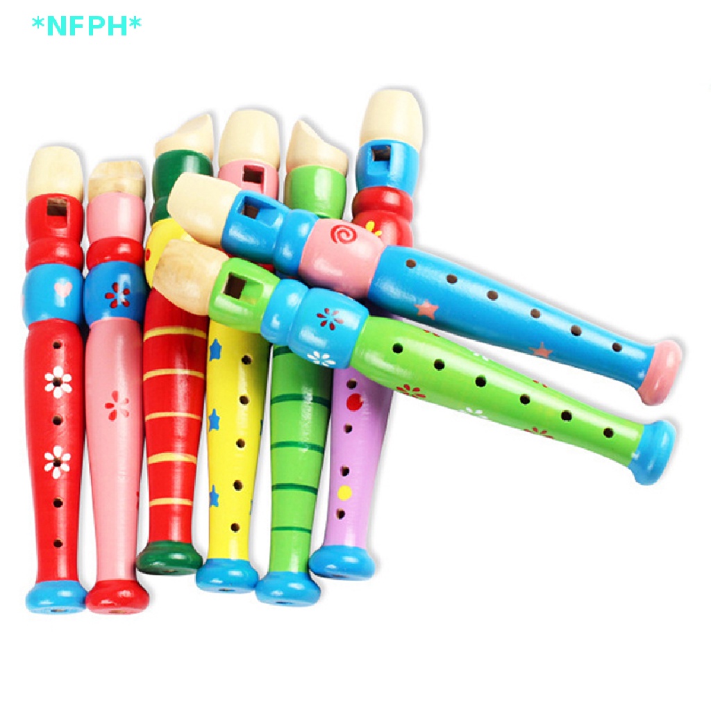 Nhạc Cụ Sáo Gỗ Ngắn Vui Nhộn Cho Bé Mới