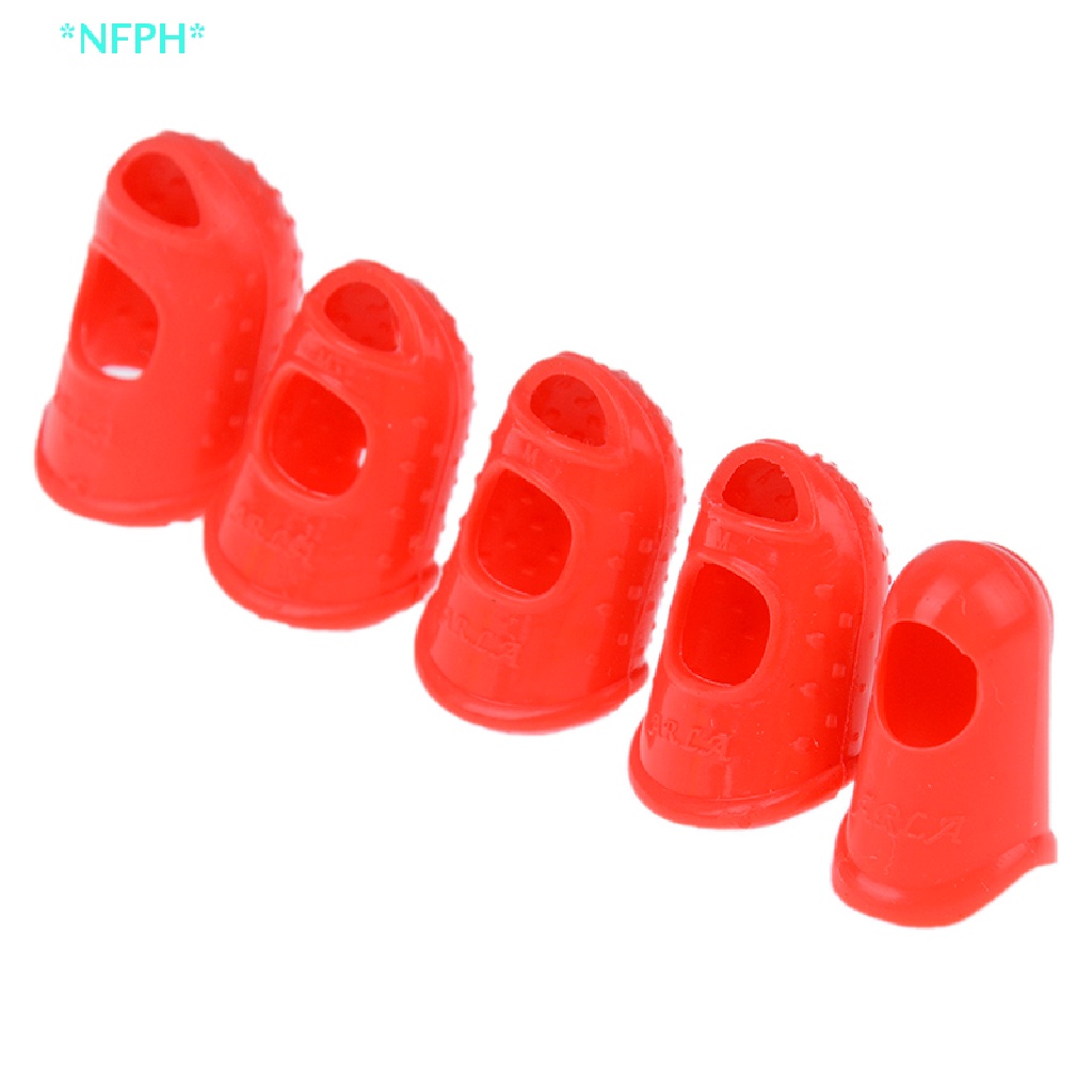 Bộ 5 Miếng Bọc Ngón Tay Bằng Silicon Chống Đau Khi Chơi Guitar Mới