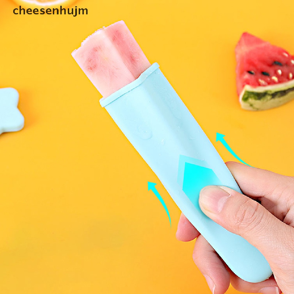 Set 4 Khuôn Silicon Làm Kem Que Tiện Dụng