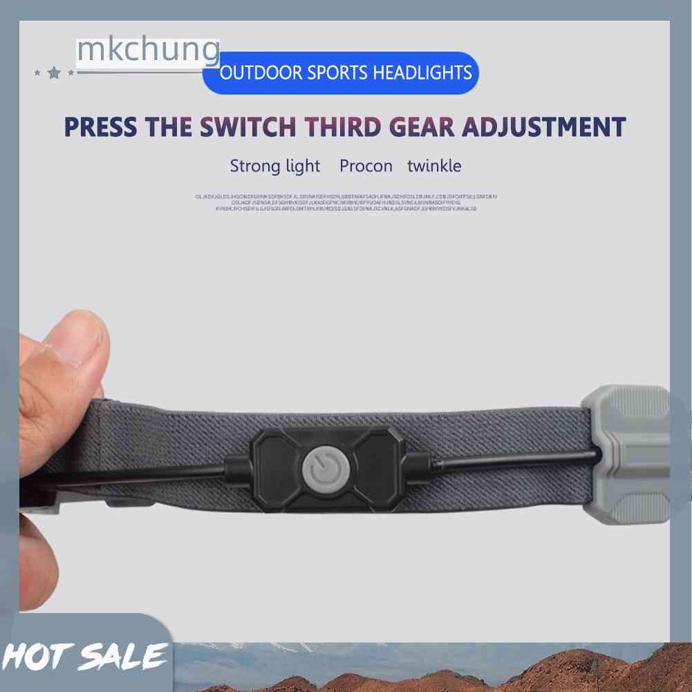 Đèn LED COB Đeo Trán Mini Sạc USB Dùng Khi Chạy Bộ / Cắm Trại