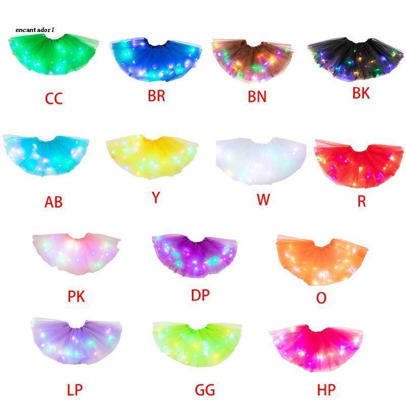 ✿ Đầm Xoè Tulle Nhiều Lớp Kèm Đèn LED Nhiều Màu Sắc Cho Bé Gái