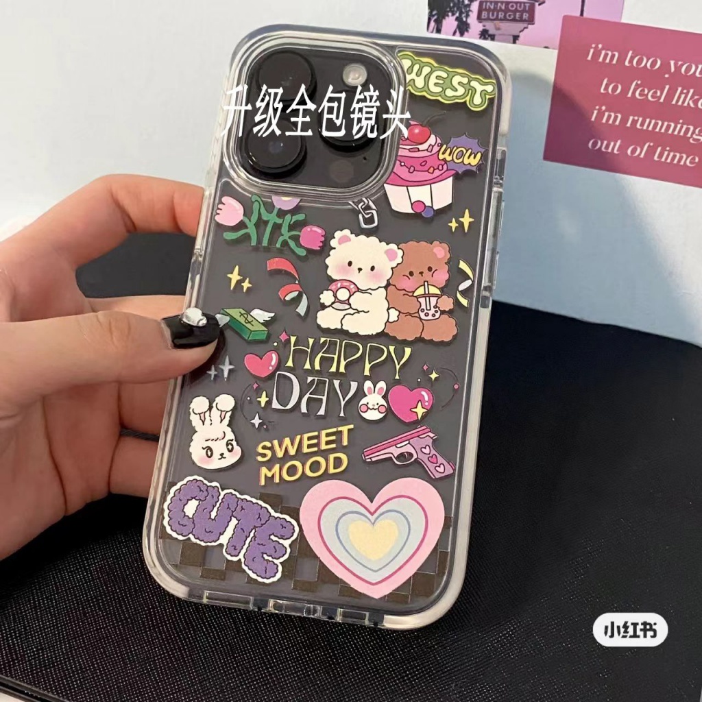 ✅Ốp Điện Thoại Mềm Trong Suốt Chống Sốc Dim Sum 1213 / xr Cho Apple Iphone 8P11 Xsmax 14Promax