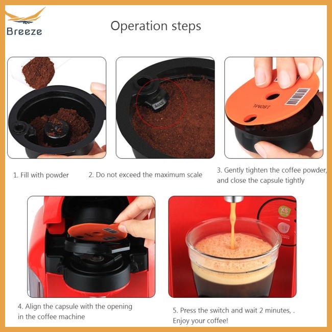 Viên Nang Lọc Cà Phê Có Thể Tái Sử Dụng Cho Máy Pha Cà Phê Bosch Tassimo