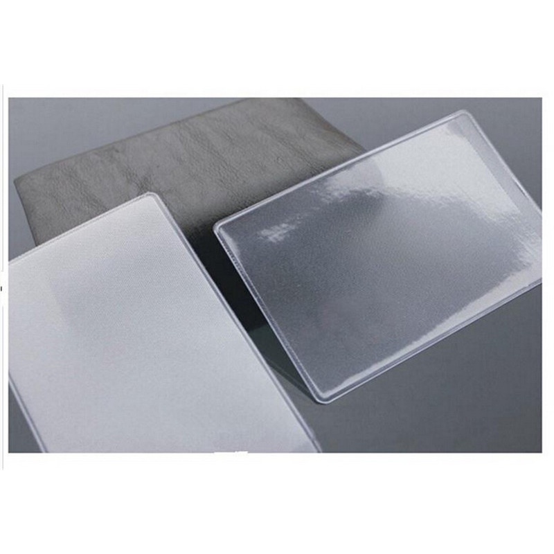 Set 10 Bao Đựng Thẻ Tín Dụng Bằng Nhựa Mềm Trong Suốt Chống Bụi Chống Thấm Nước Mới