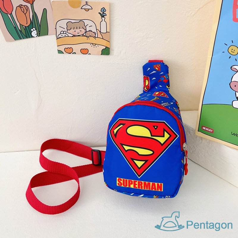 Túi Đeo Chéo In Họa Tiết Hoạt Hình Siêu Nhẹ Phong Cách Hàn Quốc Cho Bé