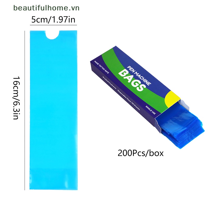 Bộ 200 Túi Lọc Dùng Một Lần Cho Máy Xăm Hình Tiện Dụng