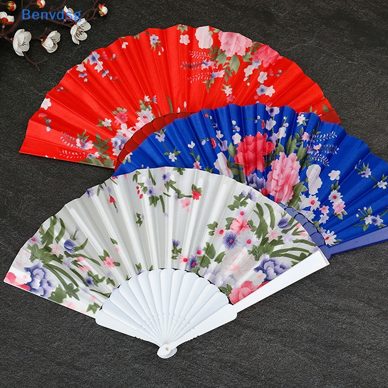 Benvdsg &gt; Quạt Gấp Bằng Vải Bóng Phẳng In Họa Tiết Phong Cách Trung Hoa Cổ Điển Dùng Trang Trí Nhà Cửa
