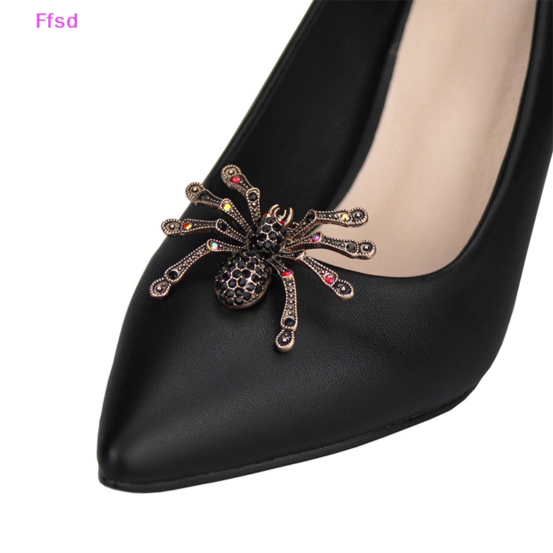 {Ffsd} Phụ Kiện Khóa Giày Hình Nhện Thời Trang Trang Trí Cho Nữ * Bán Chạy