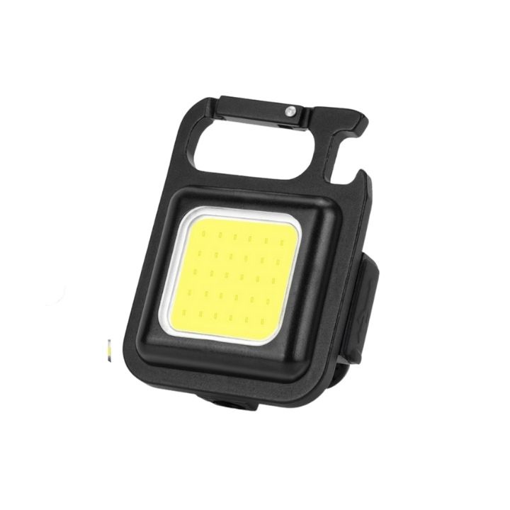 Đèn Led Mini Siêu Sáng COB - Móc Khóa Dùng Mở Nắp Chai Đa Năng ,Tích điện và Nhấp Nháy - Sạc Usb