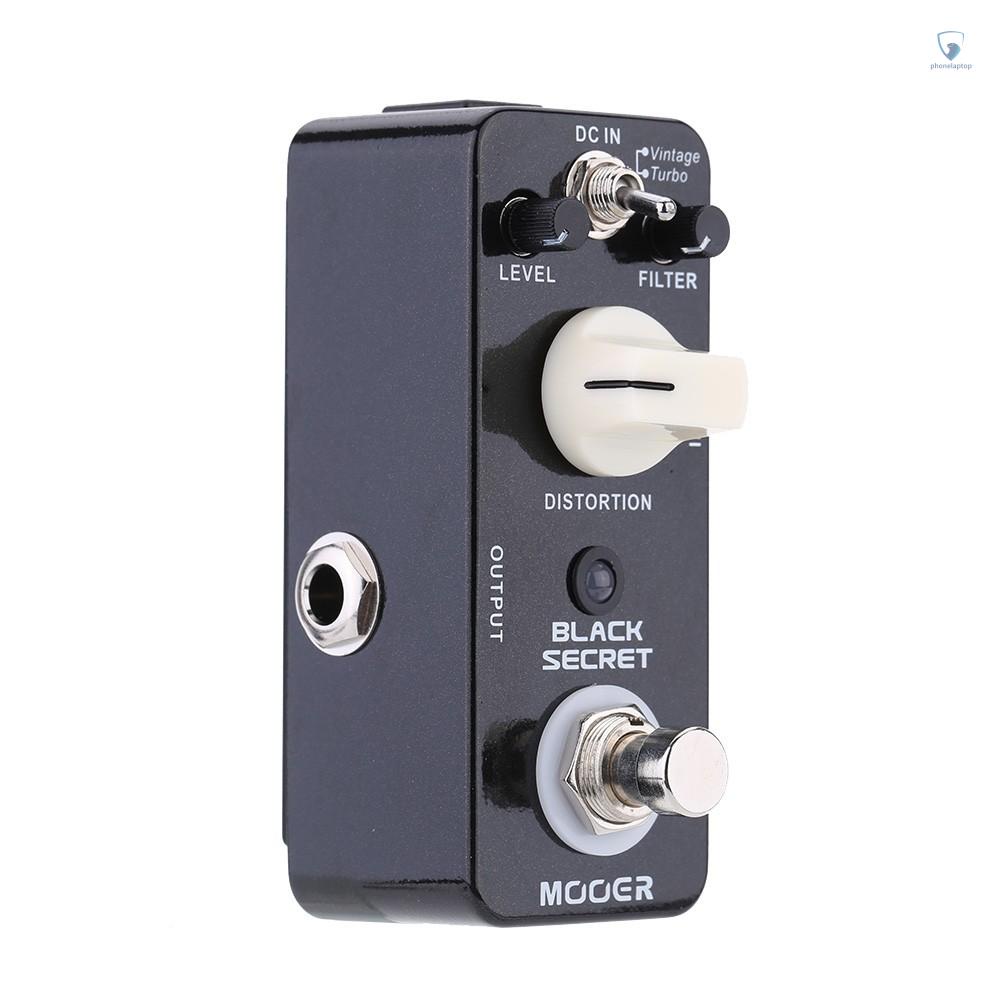 Bàn Đạp Hiệu Ứng Đàn Guitar Điện Mini Mooer Black Secret