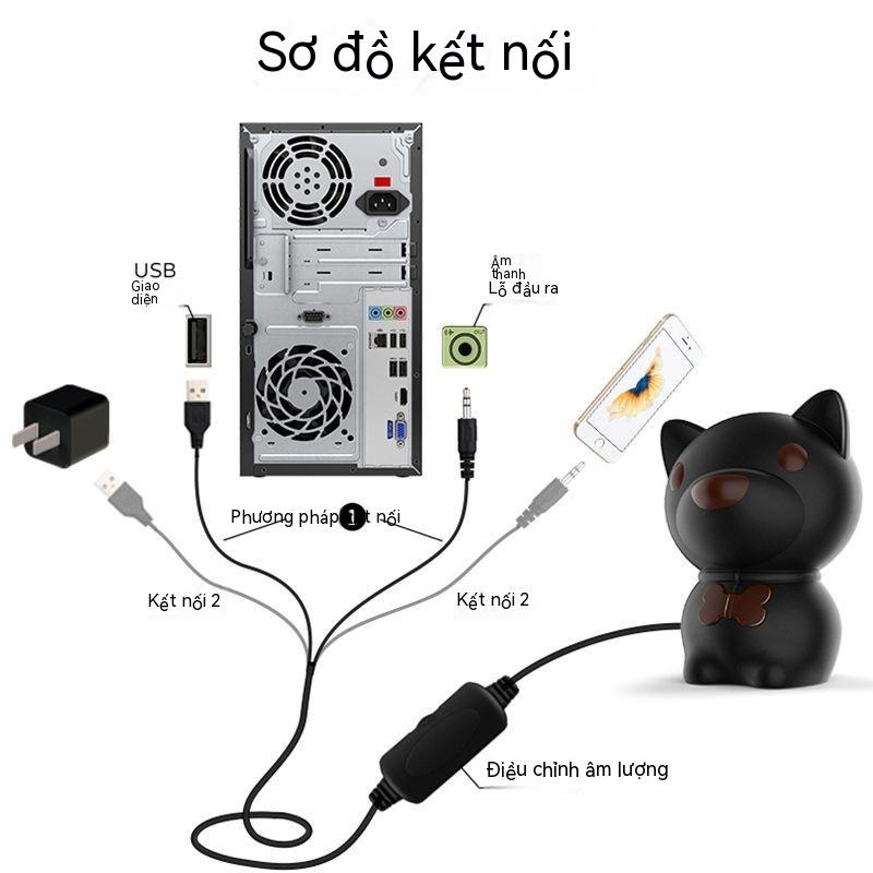 Loa Máy Tính Để Bàn Máy Tính Xách Tay Điện Thoại Di Động Có Dây USB Bluetooth Loa Nhỏ Loa Mini
