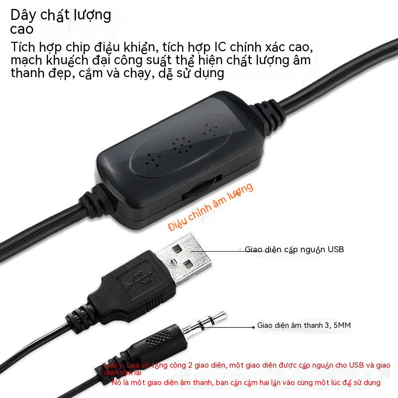 Máy Tính Âm Thanh Máy Tính Để Bàn Loa Âm Lượng Lớn Loa Siêu Trầm Loa Nhỏ Có Dây Mini Thông Dụng Cho Máy Tính Xách Tay