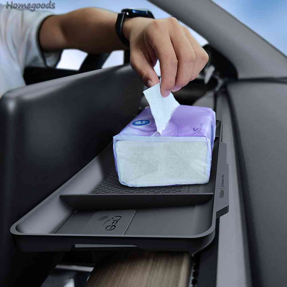 Hộp Đựng Đồ Dùng Màu Đen Bằng TPU Chống Trượt Cho Tesla Model 3 Y 2023