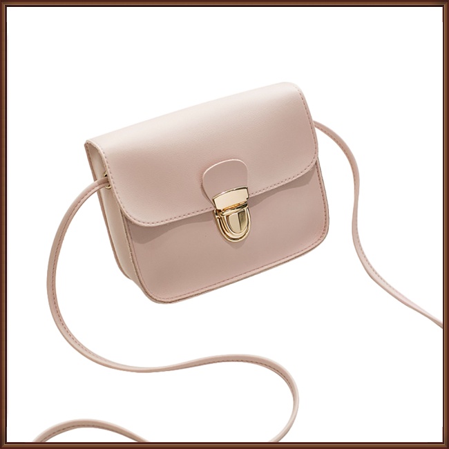 Túi Xách Da PU Mềm Màu Trơn Thời Trang Cho Nữ