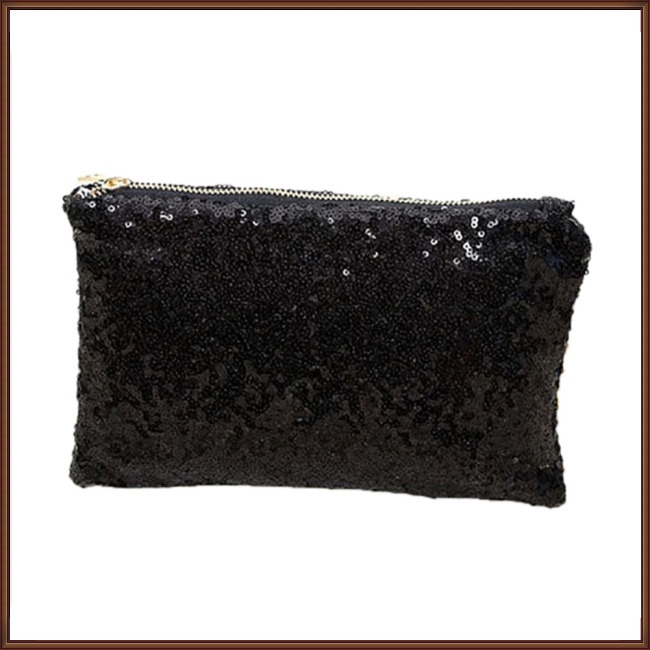 Túi Bì Thư Xách Tay Đính Kim Sa Lấp Lánh Thời Trang Dành Cho Nữ