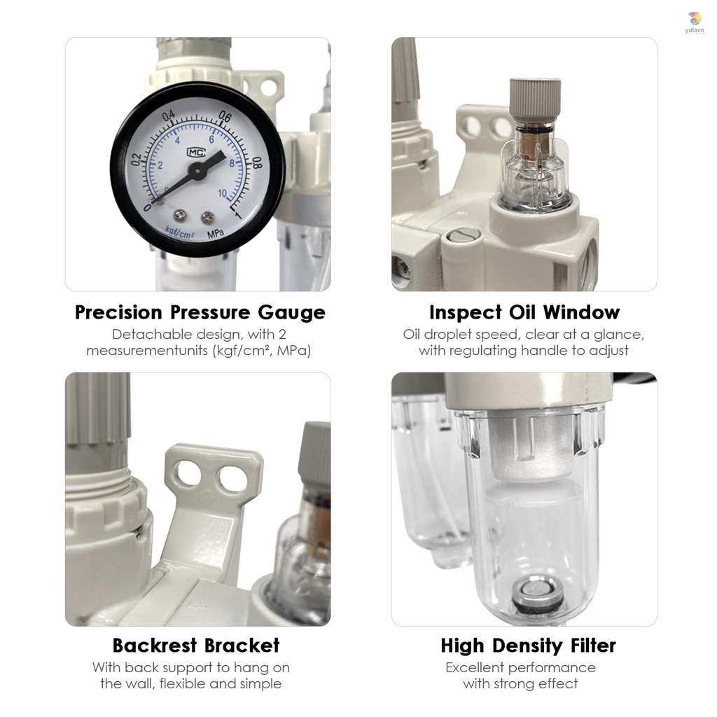 Bộ Lọc Khí Áp Suất Lọc AFC2000 1 / 4 '' PT Chuyên Dụng