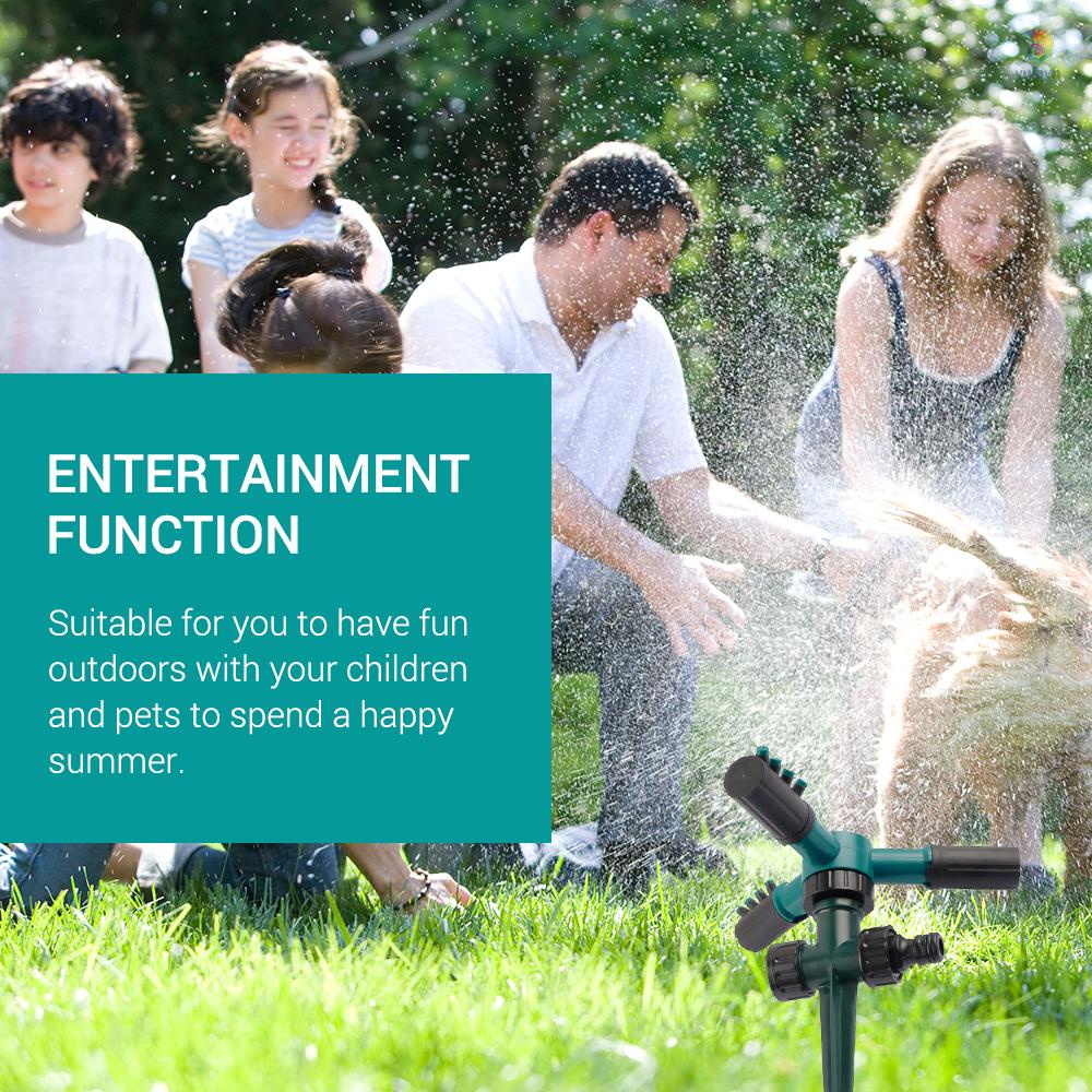 Vòi Phun Nước Ba Cánh Xoay 360 Độ Bằng Nhựa Có Thể Điều Chỉnh Tiện Dụng