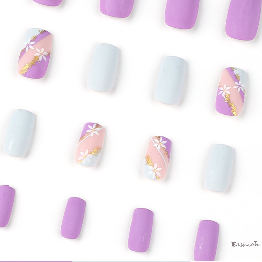 Hình Dán Trang Trí Móng Tay Màu Trắng Họa Tiết Hoa Nhỏ Xinh Xắn Cho Nữ