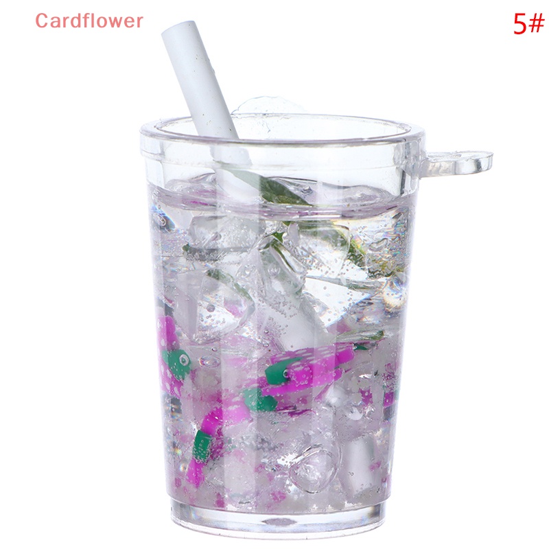 1 Đồ trang trí Ly Nước Đá Mini Màu Dạ Quang Trang Trí Nhà Búp Bê Mới