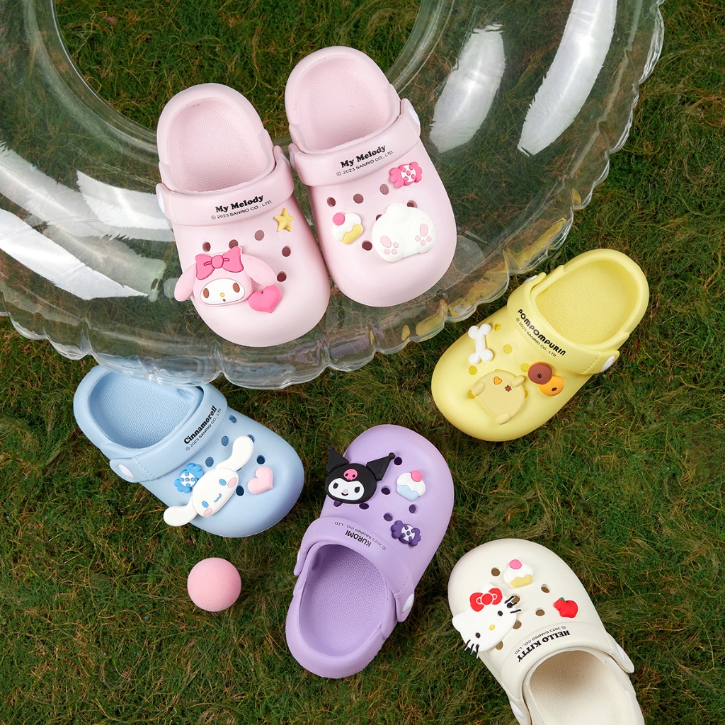 Cheerful Mario Dép Crocs Đi Biển Chống Trượt In Hình Mario Sanrio Dễ Thương Thời Trang Mùa Hè Cho Bé Gái