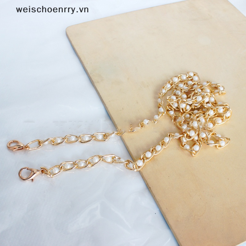 Dây Đeo Túi Xách Dạng Chuỗi Hạt Ngọc Trai Kích Thước 40-120cm Thay Thế Tiện Dụng