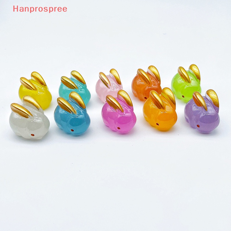 1 Mô Hình Thỏ Nhựa Phát Quang Trang Trí Sân Vườn