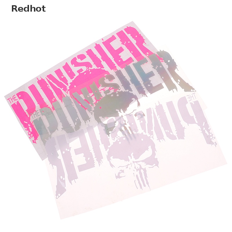 &lt; Redhot &gt; Hình Dán Vinyl Trang Trí Xe Hơi Xe Tải Hình Đầu Lâu Kinh Dị