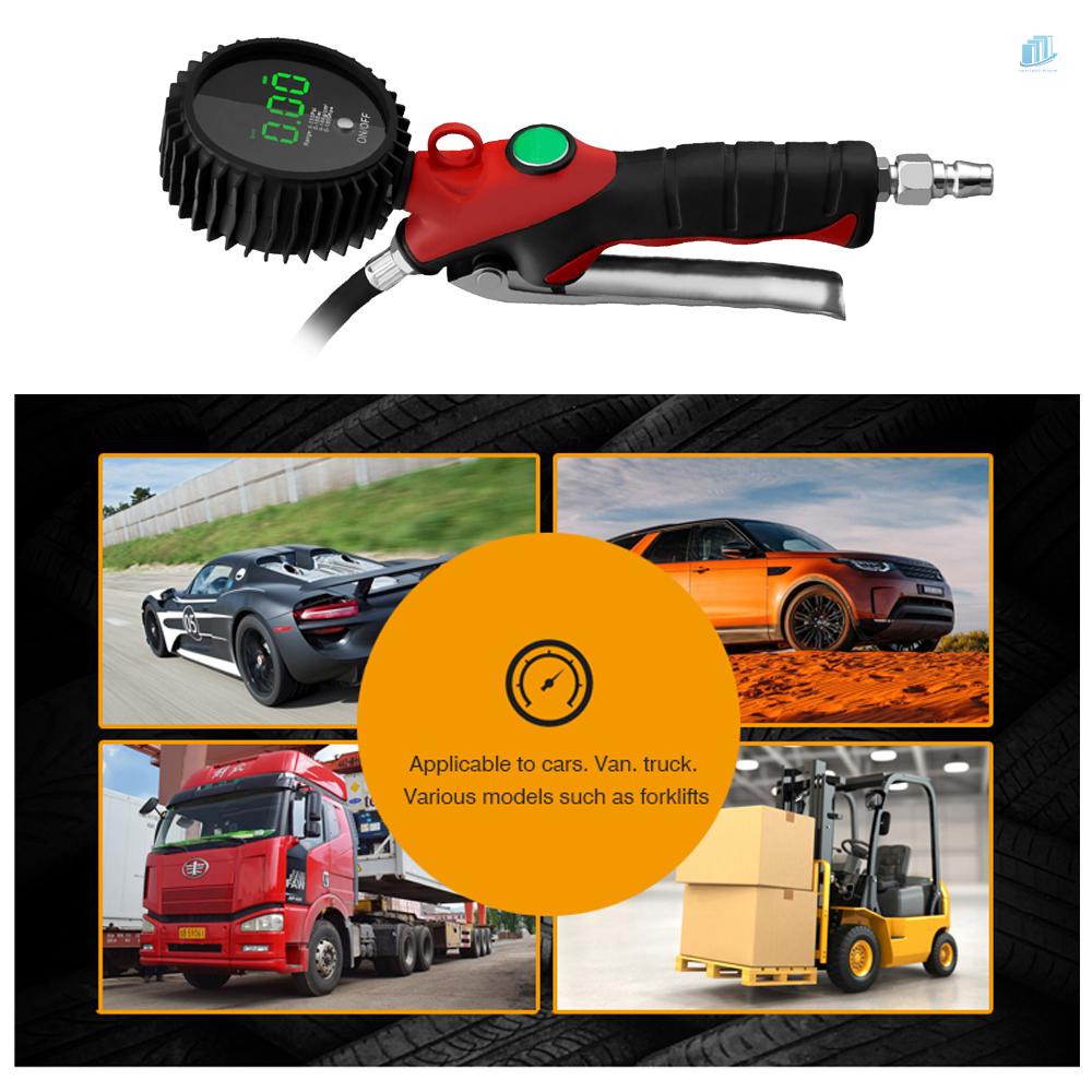 Súng Bơm Hơi Hiển Thị Đèn LED Kỹ Thuật Số Độ Chính Xác Cao 180bar (s2mwvn)