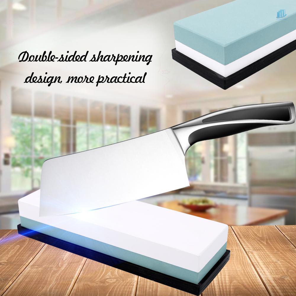 Đá Mài Dao Hai Mặt Bằng Đá Corundum Màu Trắng Hai Mặt Dành Cho Nhà Bếp