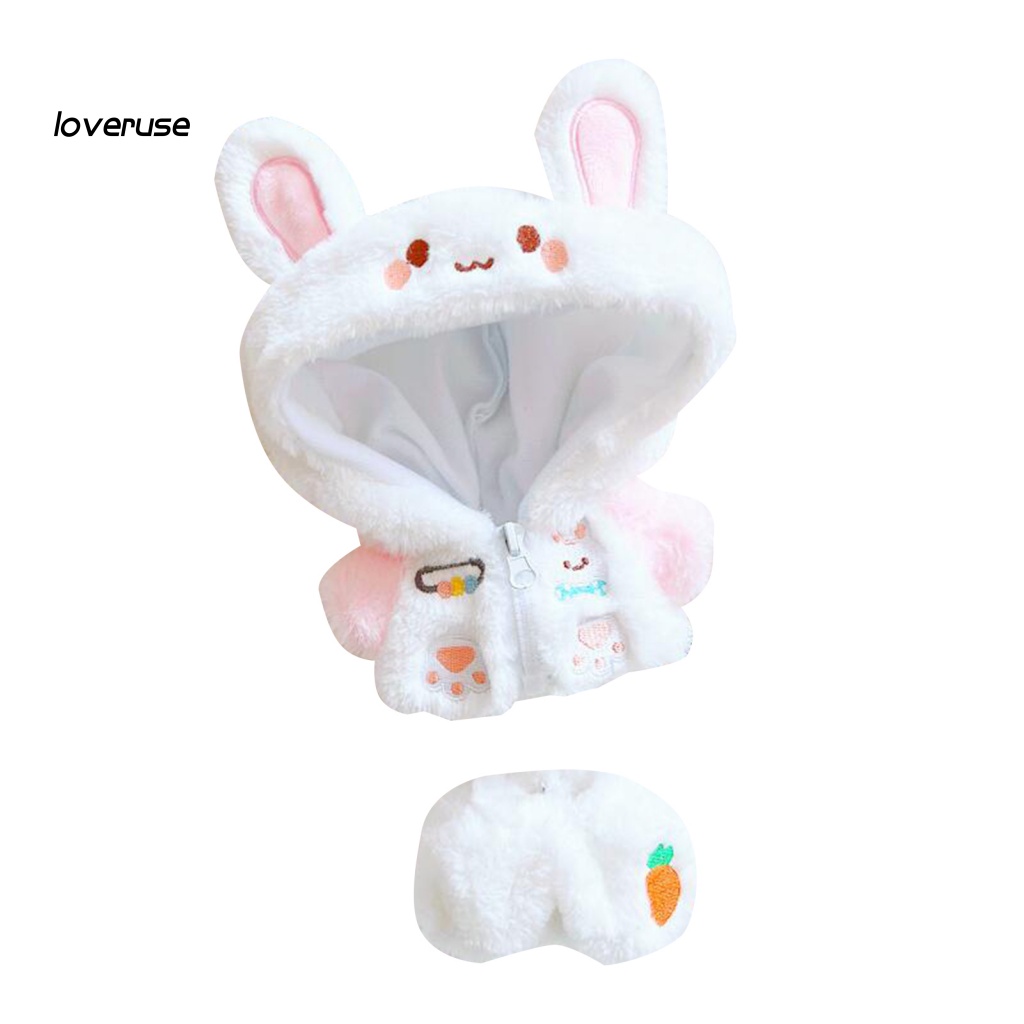 / Lo / Bộ Quần Áo Cho Búp Bê Thỏ Trắng Tinh Tế