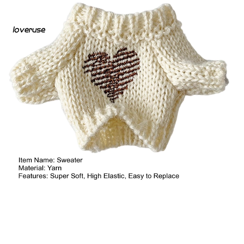 / Lo / Áo Sweater Cổ Lọ Kết Cấu Mềm Mại Cho Búp Bê