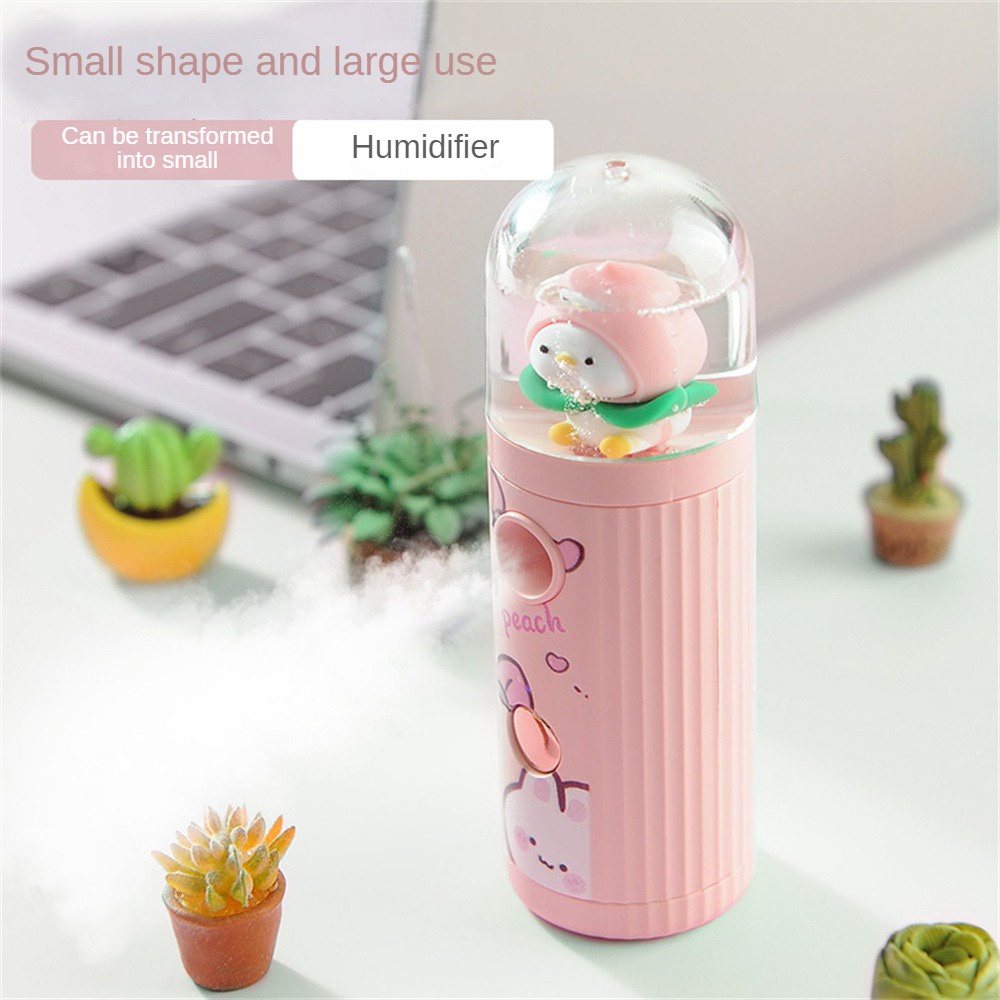 Bình Xịt Nước Mini Cầm Tay Họa Tiết Hoạt Hình Sáng Tạo