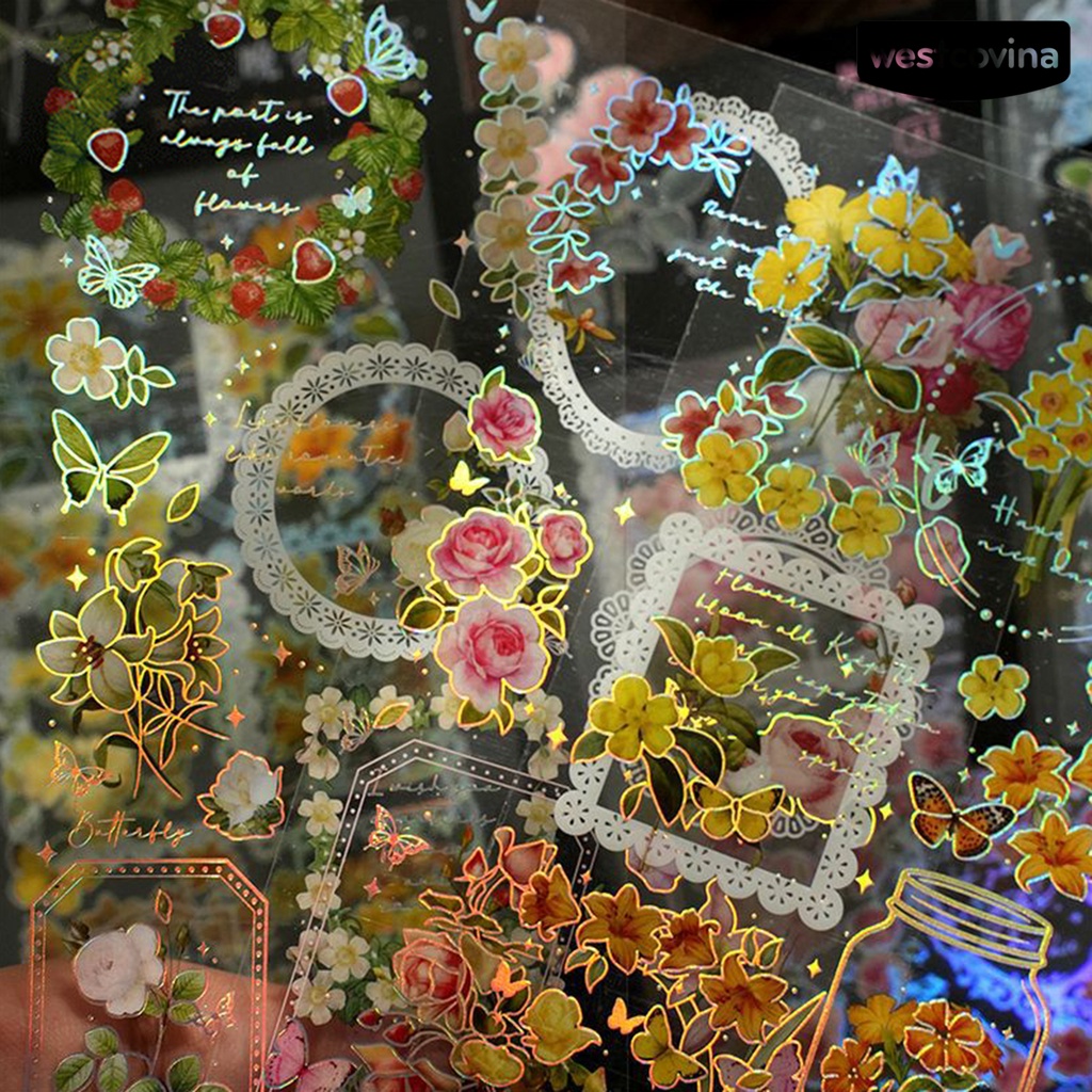 [COD]♪Bộ 2 Miếng Dán Tự Dính Trong Suốt In Họa Tiết Cây Cối Không Để Lại Dấu Vết