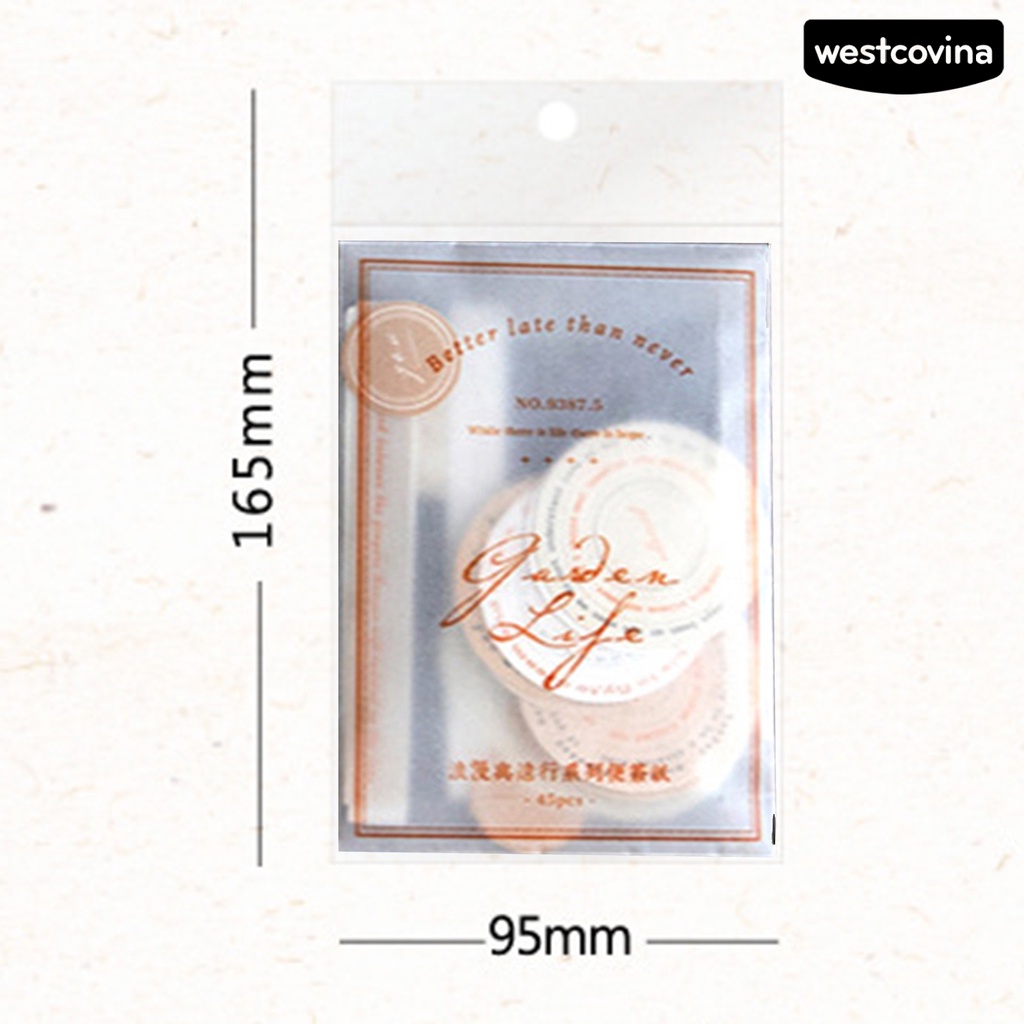 [COD]♪Set 45 Miếng Dán Khung Ảnh Tự Dính Họa Tiết Retro