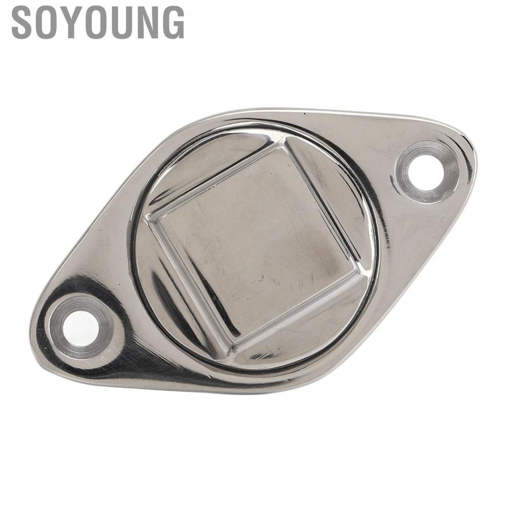 Soyoung Marine Water Plug  Rustproof Stable Connection Silicone Seal 316 Stainless Steel Boat Drain Plug Mirror Polished with O Ring for Kayak Yacht RV