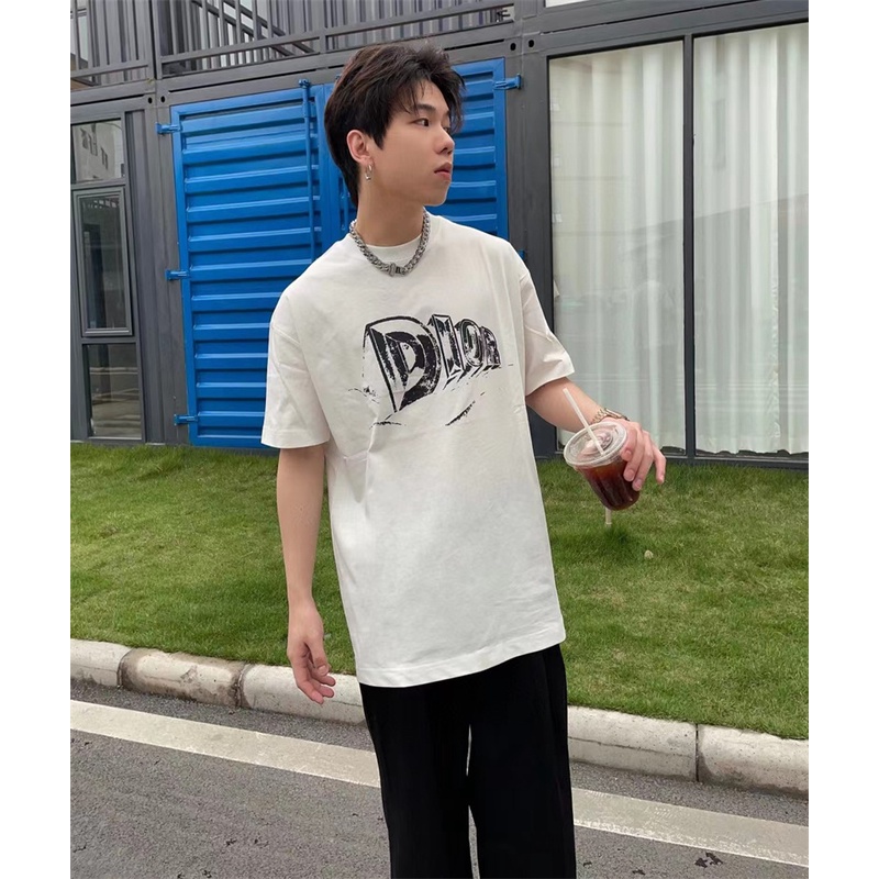 D88io &amp; - Áo Thun Tay Ngắn In LOGO graffiti Đường Phố Mới Nhất Cho Nam Và Nữ Jrthdfxhdh