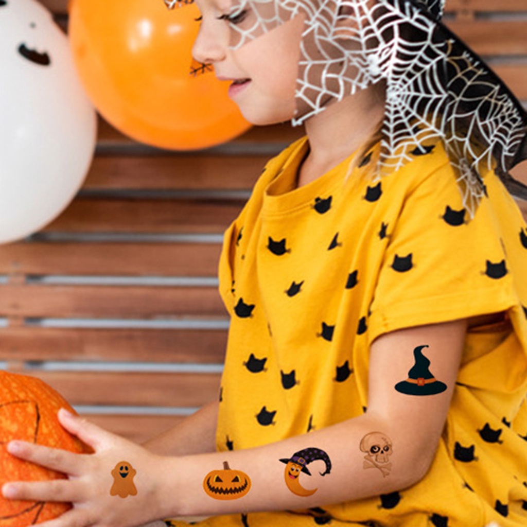 Set 10 Hình Xăm Dán PVC Hiệu Ứng Ánh Kim Độc Đáo DIY