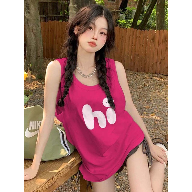 NRVP Áo Thun Cotton Ngắn Tay In Họa Tiết Thời Trang Hàn Quốc Mới 2023