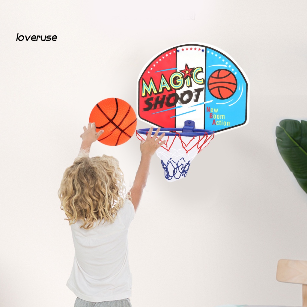 Giá Đỡ Bóng Rổ Mini Chống Mài Mòn Nhiều Màu Sắc Cho Bé