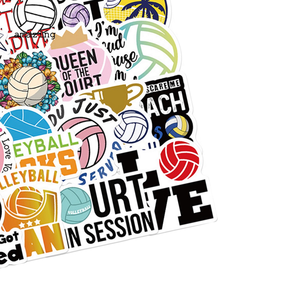 Bộ 50 Miếng Dán Trang Trí Ván Trượt / Va Li Thiết Kế Nhỏ Gọn Dễ Sử Dụng