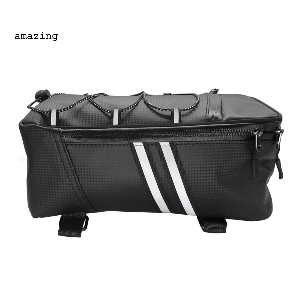 1 Bộ Túi Giả Da Đựng Đồ Gắn Yên Sau Xe Đạp Dung Tích Lớn Chống Biến Dạng