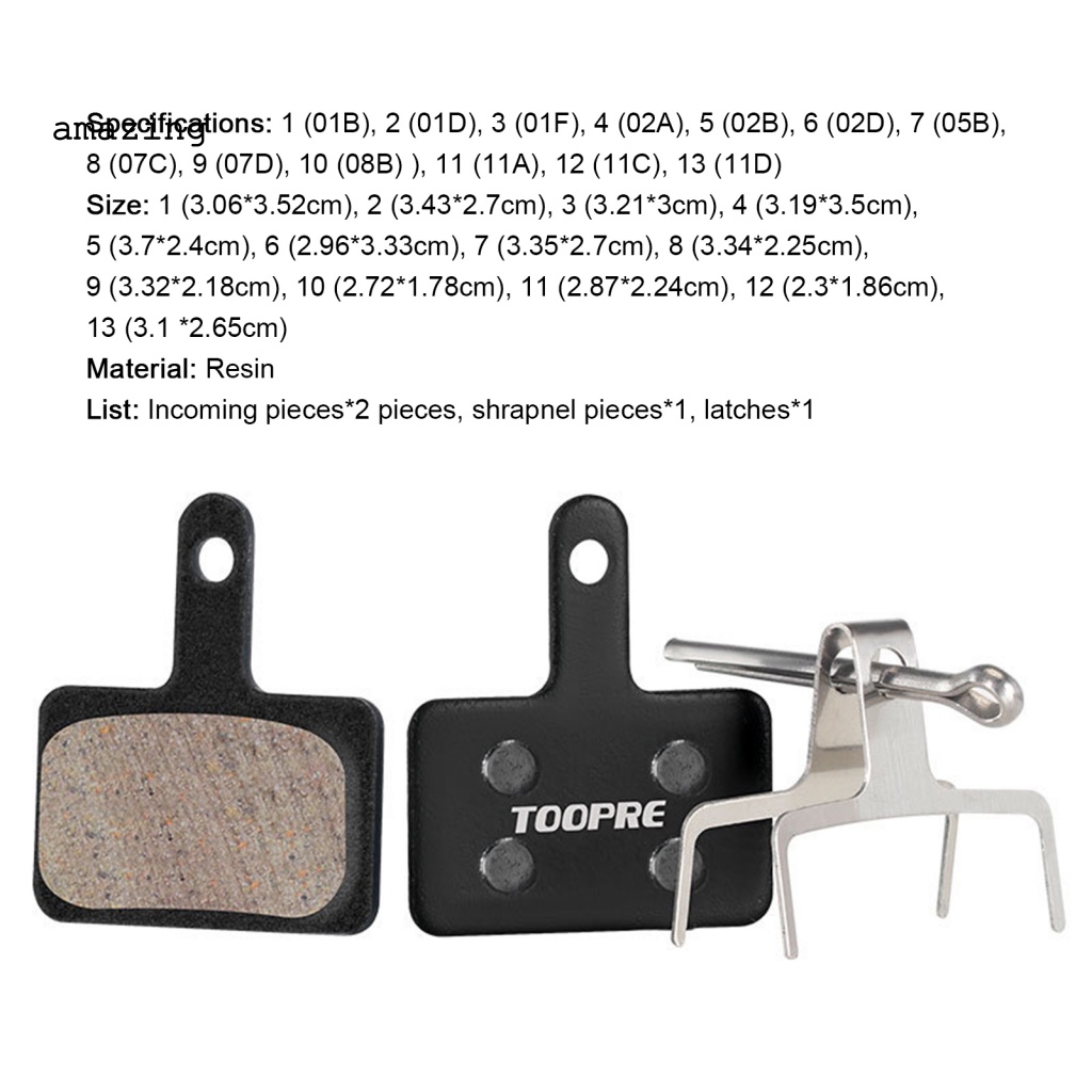 1 Cặp Má Phanh Xe Đạp Độ Cứng Cao Chống Mài Mòn